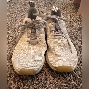 Adidas running shoes.